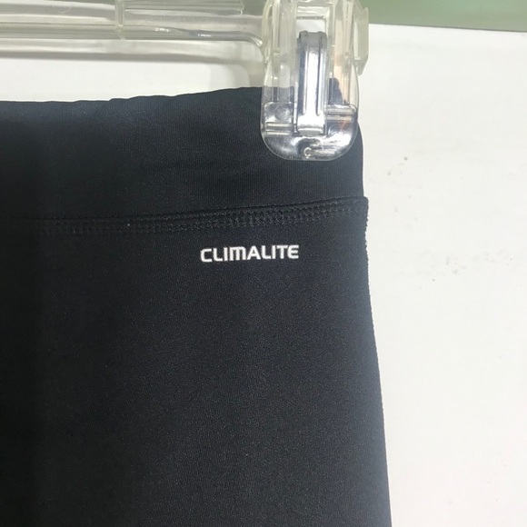 Adidas Black & lime cropped stripe legging active wear pants small - Picture 6 of 8